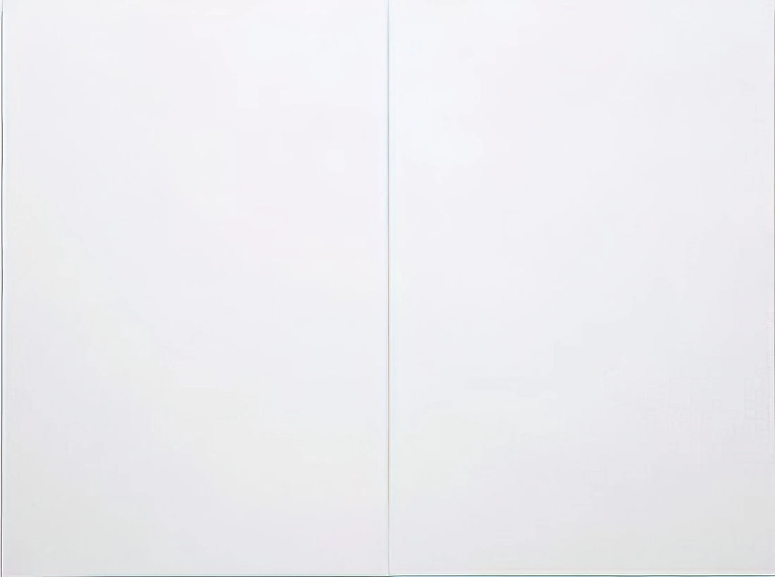 Robert Rauschenberg Sculpture: The Combines That Redefined American Art - WHITE PAINTING TWO PANEL 1951 by Robert Rauschenberg