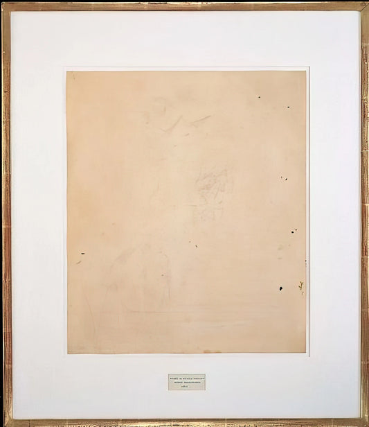 Robert Rauschenberg and Andy Warhol: The Revolutionary Dialogue That Redefined American Art - ERASED DE KOONING 1953 by Robert Rauschenberg
