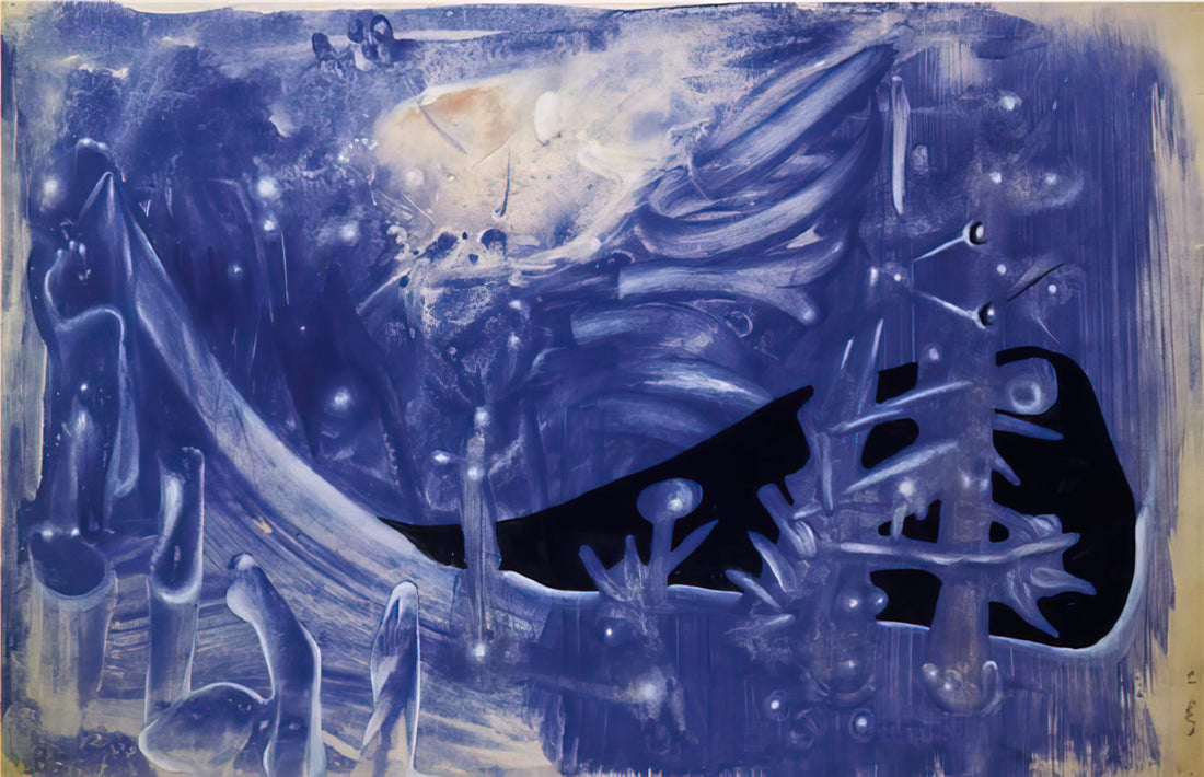 Roberto Matta: The Visionary Matta Painter Who Bridged Surrealism and Abstraction - BLUE COMPOSITION 1937 by Roberto Matta