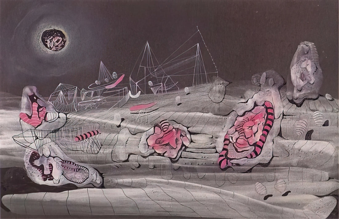Roberto Matta: The Visionary Paintings of a Surrealist Master - DARK LIGHT 1940 by Roberto Matta