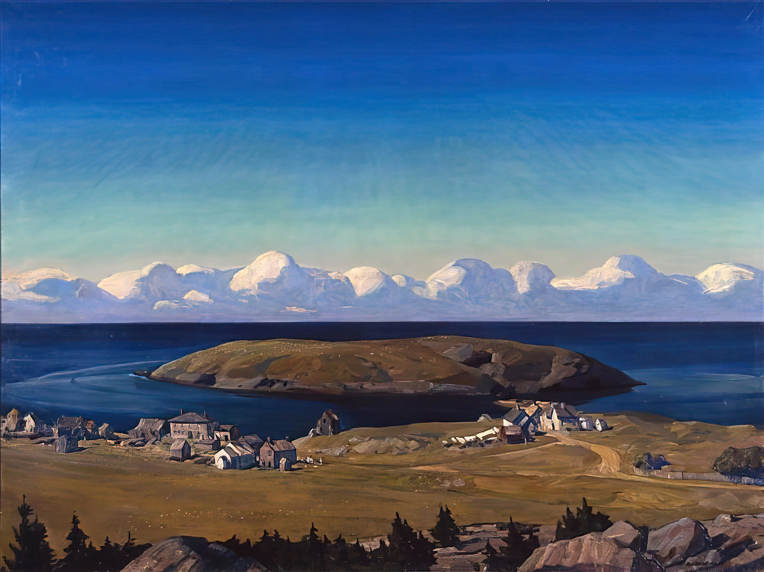 Rockwell Kent Art for Sale: A Collector's Guide to the American Modernist's Prints - Island Village, Coast of Maine by Rockwell Kent