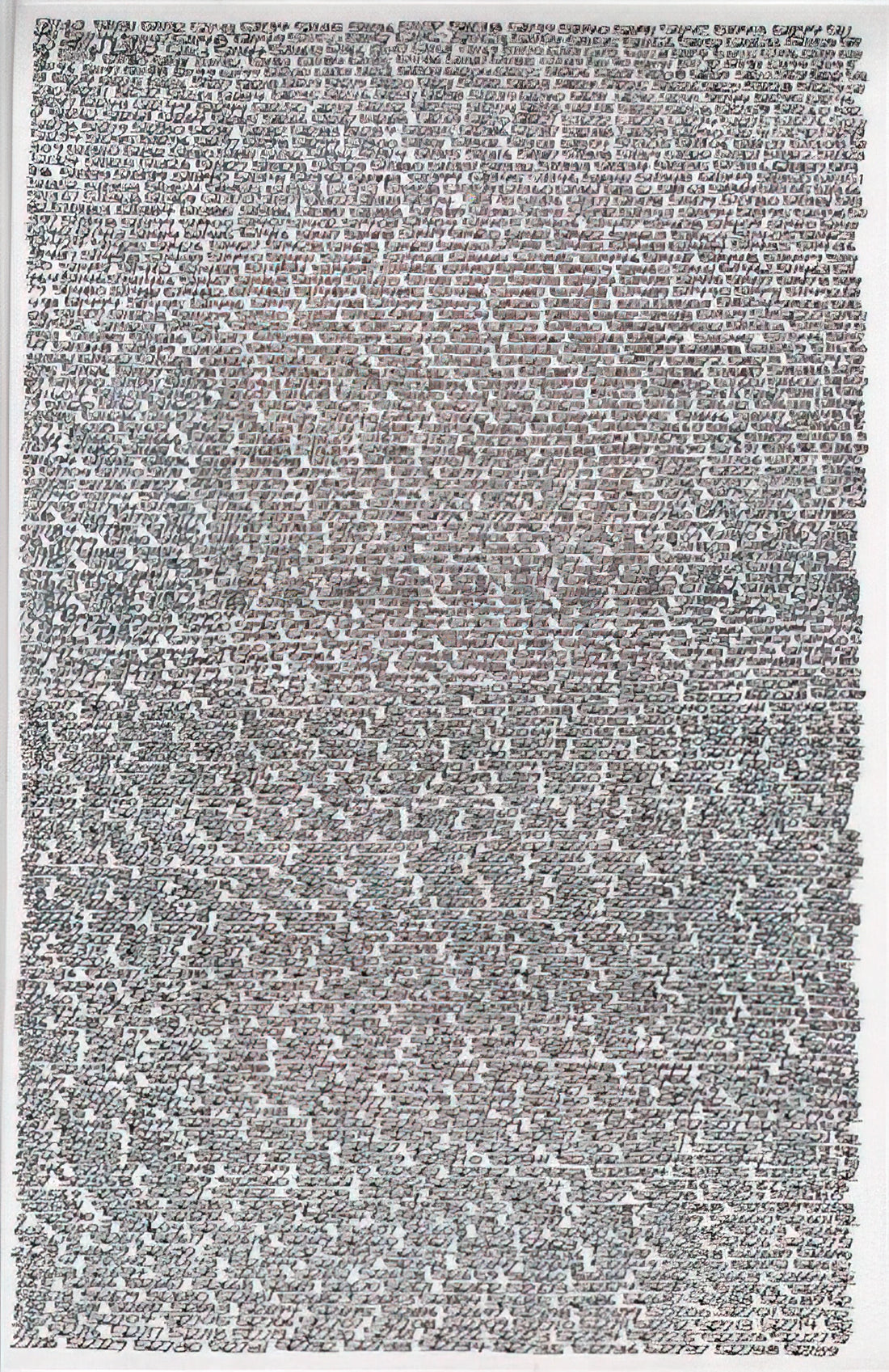 Roman Opalka Acrylic Print: Understanding the Conceptual Artist's Numerical Legacy - 19651 - ∞, Detail 511130-512739 - Conceptual Art by Roman Opalka