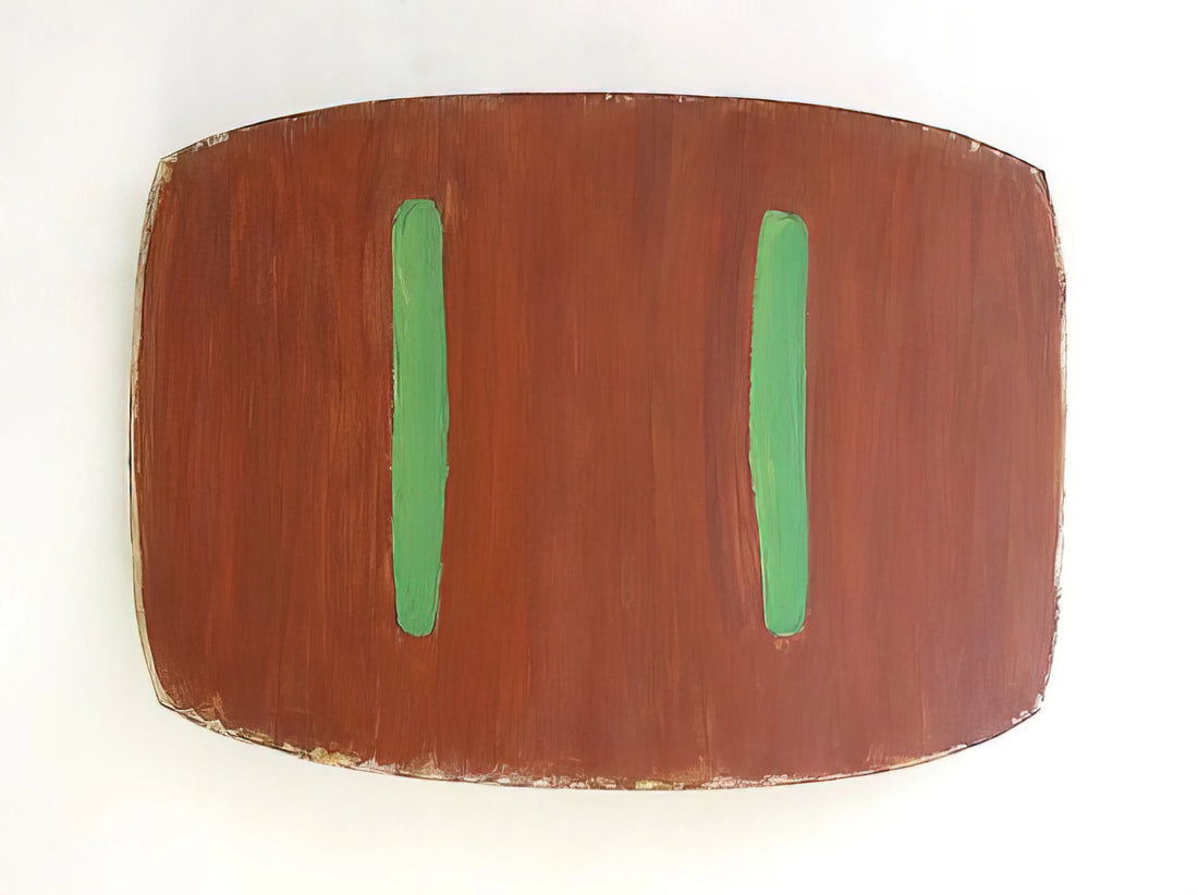 Ron Gorchov Prints: The Curved Canvas and the Quest for Painting's Third Dimension - Lure II - 1976 by Ron Gorchov