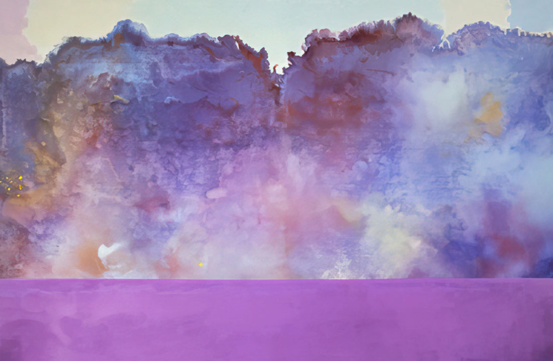Ronnie Landfield: The Lyrical Abstractionist Redefining Color and Space - Diamond Lake - 1969 by Ronnie Landfield