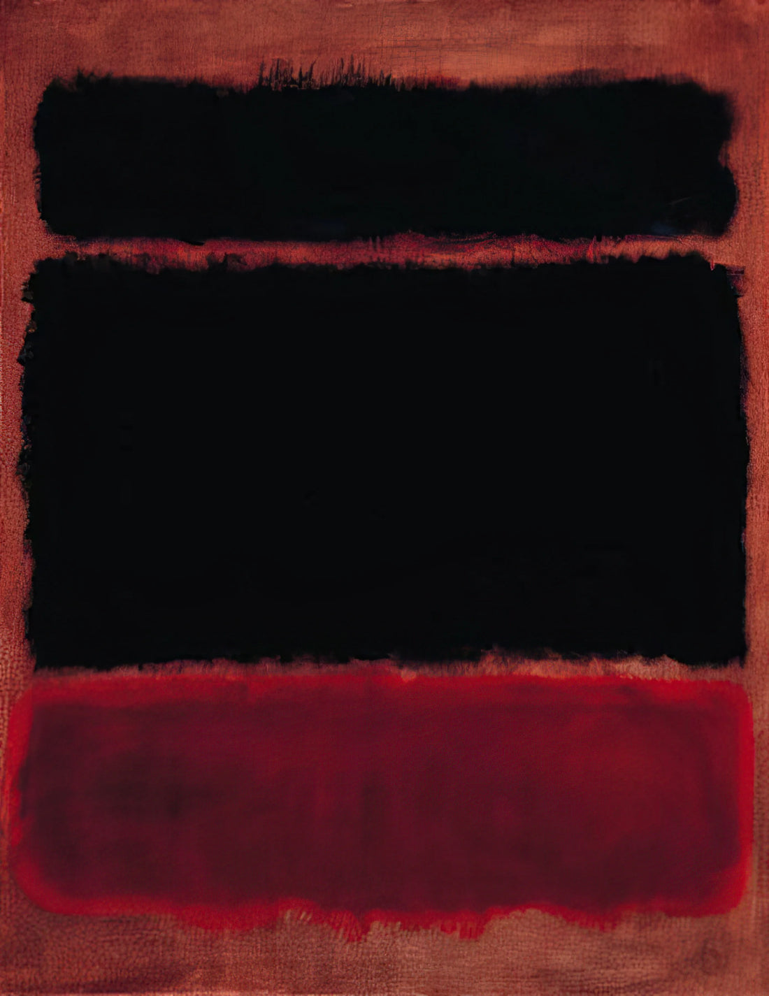 Rothko 1969: The Final Year of a Master's Visionary Journey - Black in Deep Red - 1957 by Mark Rothko
