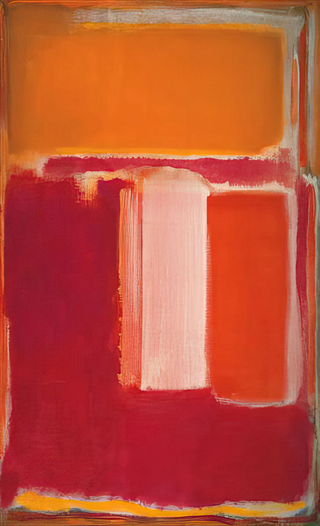 Rothko Blue Red: A Deep Dive into the Emotional Power of Color Field Painting - Yellow, Cherry, Orange - 1947 by Mark Rothko