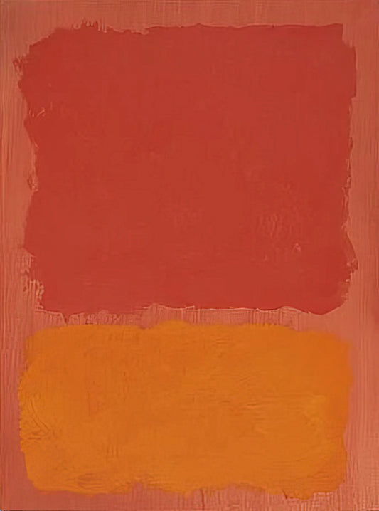 Rothko Framed Art: A Curator's Guide to Displaying His Color Field Masterpieces - Untitled Red and Orange on Salmon - 1969 by Mark Rothko