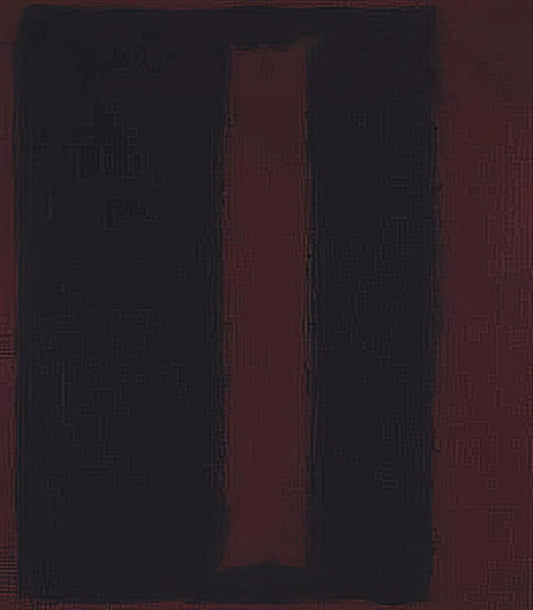 Rothko Framed: A Curator's Guide to Displaying Mark Rothko Art Prints - Black on Maroon - 1959 by Mark Rothko