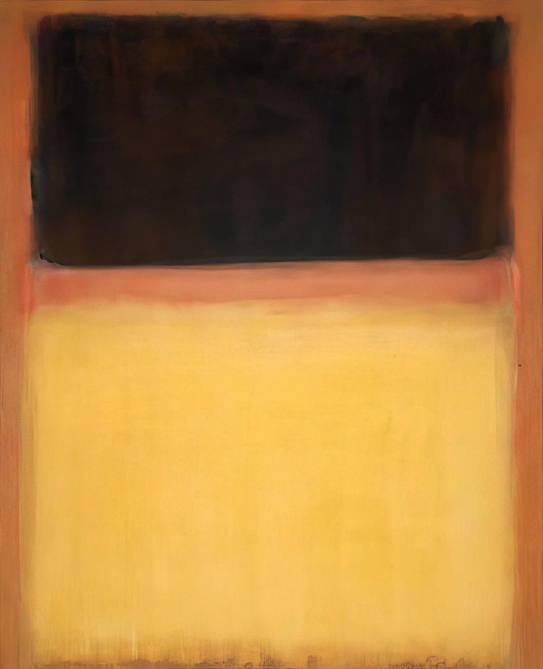Rothko No. 5: A Deep Dive into the Artist's Abstract Masterpiece - No.9 Dark over Light Earth - 1954 by Mark Rothko