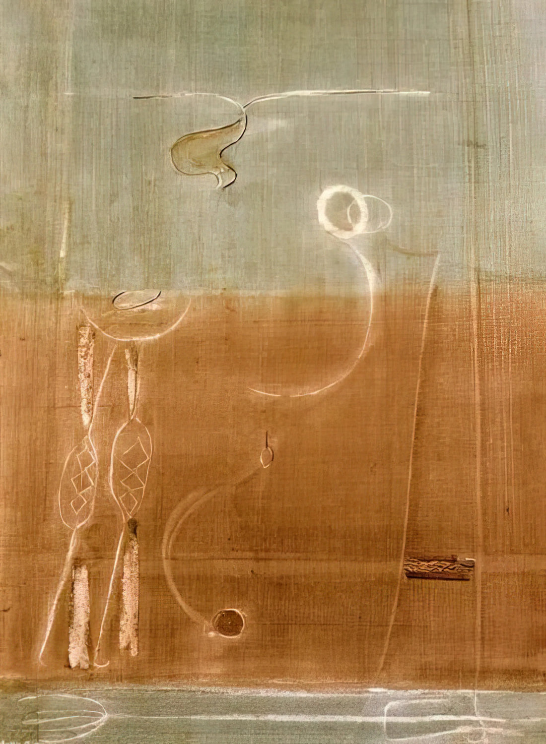 Rothko Untitled 1956: A Masterpiece of Color Field Painting and Emotional Depth - Aubade - 1944 by Mark Rothko