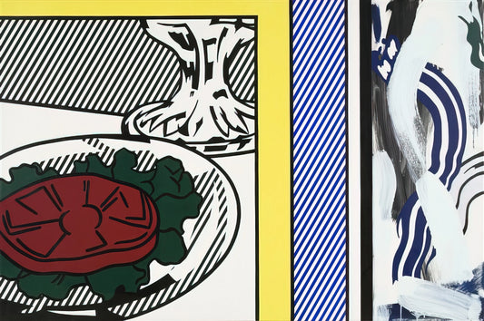 Roy Lichtenstein Artsy: The Pop Art Pioneer Who Redefined Modern Visual Culture - TOMATO AND ABSTRACTION 1982 by Roy Lichtenstein