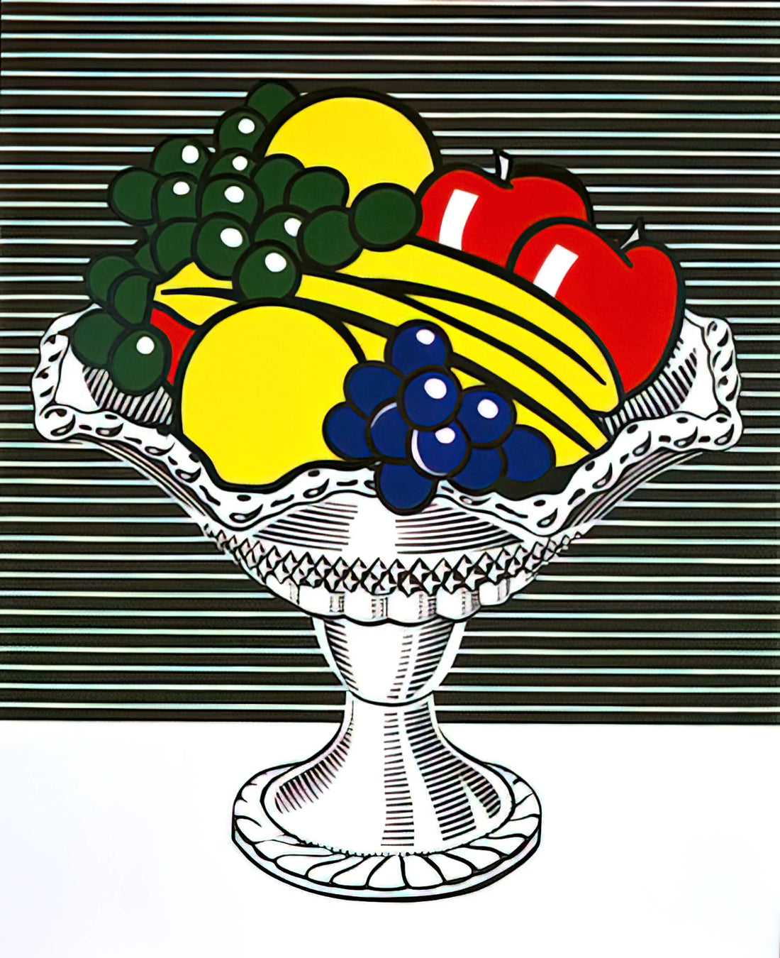 Roy Lichtenstein Lithograph Signed: A Collector's Guide to Authenticity, Value, and Legacy - STILL LIFE WITH CRYSTAL BOWL 1973 by Roy Lichtenstein