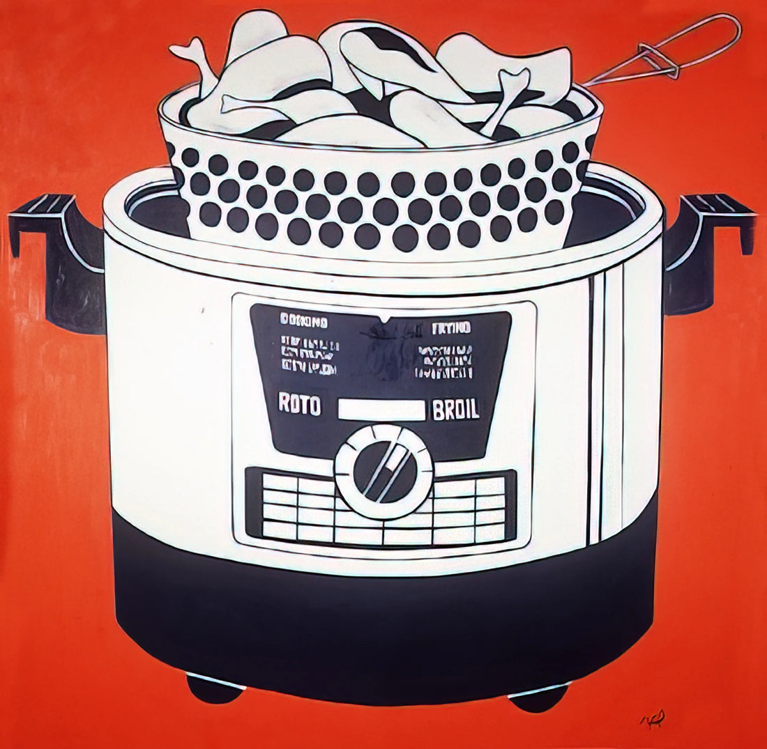 Roy Lichtenstein Modular Painting: Deconstructing Pop Art's Iconic Grids - ROTO BROIL 1961 by Roy Lichtenstein