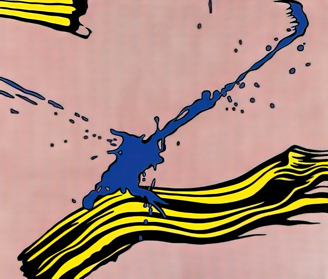 Roy Lichtenstein Oh Jeff: Decoding the Pop Art Masterpiece - BRUSHSTROKE WITH SPATTER 1966 by Roy Lichtenstein