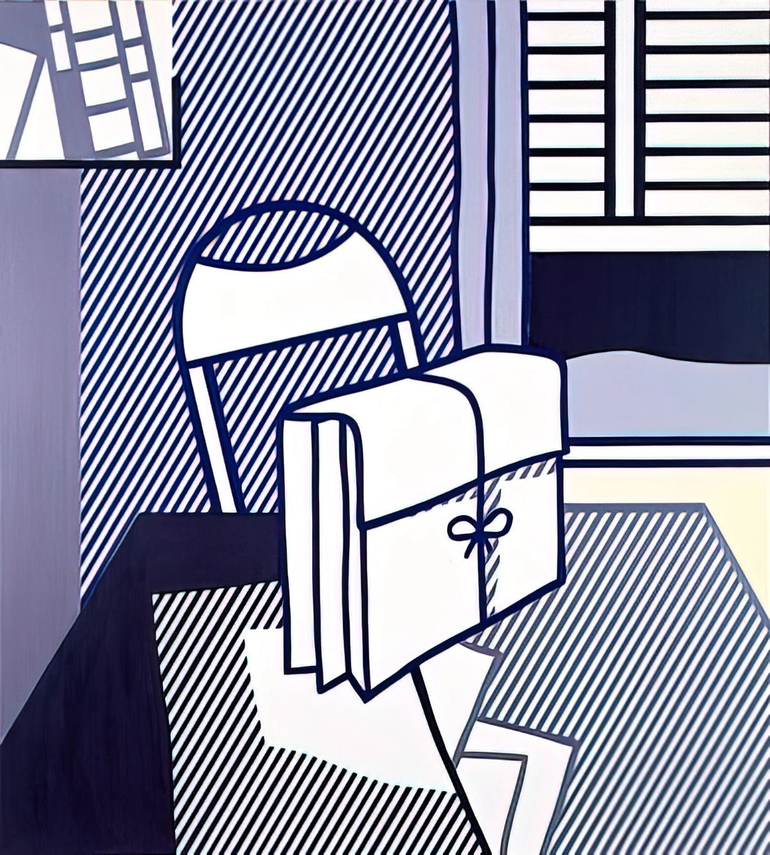 Roy Lichtenstein Sailboats: Pop Art's Nautical Revolution - STILL LIFE WITH DOSSIER 1976 by Roy Lichtenstein