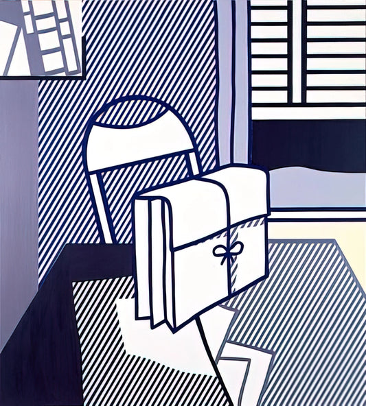 Roy Lichtenstein Sailboats: Pop Art's Nautical Revolution - STILL LIFE WITH DOSSIER 1976 by Roy Lichtenstein