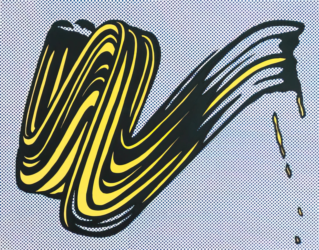 Roy Lichtenstein Sun: A Pop Art Icon of Mechanical Radiance - BRUSHSTROKE 1965 0 by Roy Lichtenstein