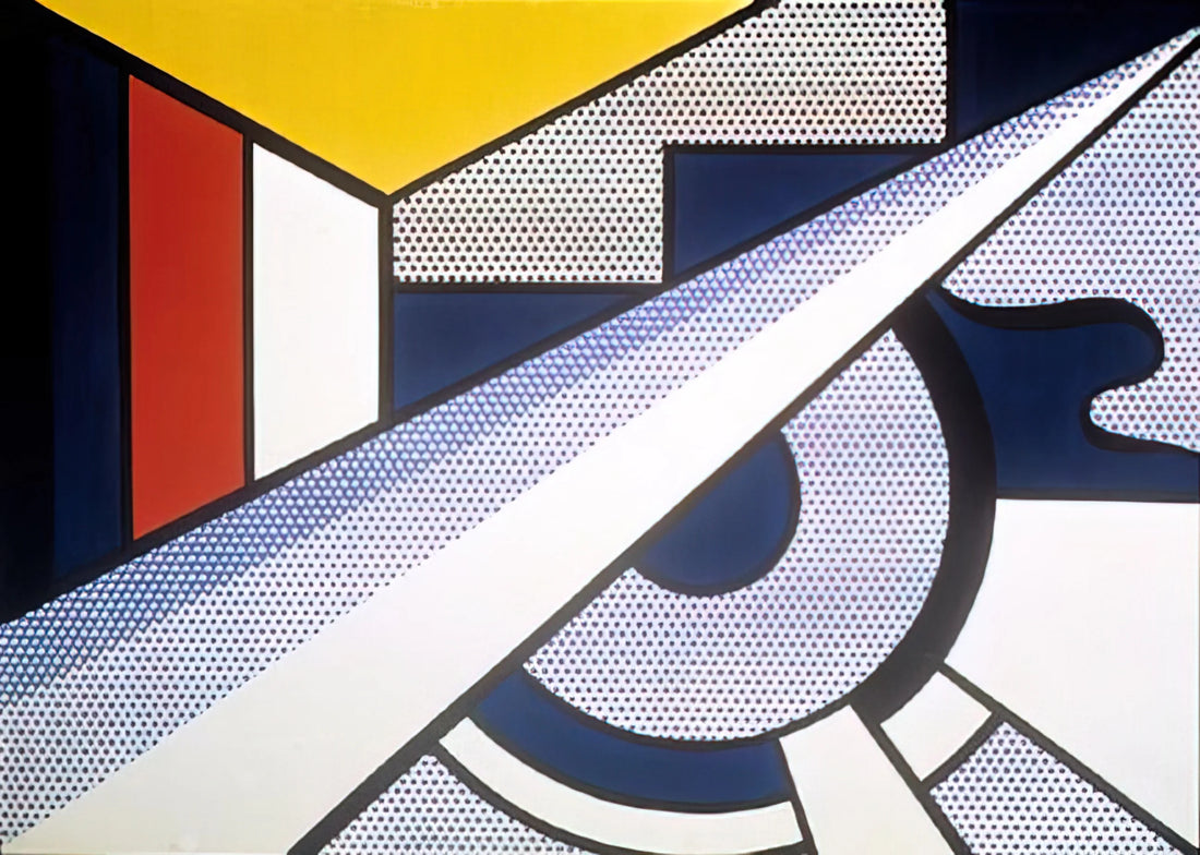 Roy Lichtenstein and Leo Castelli: The Partnership That Defined Pop Art - MODERN PAINTING WITH WEDGE 1967 by Roy Lichtenstein