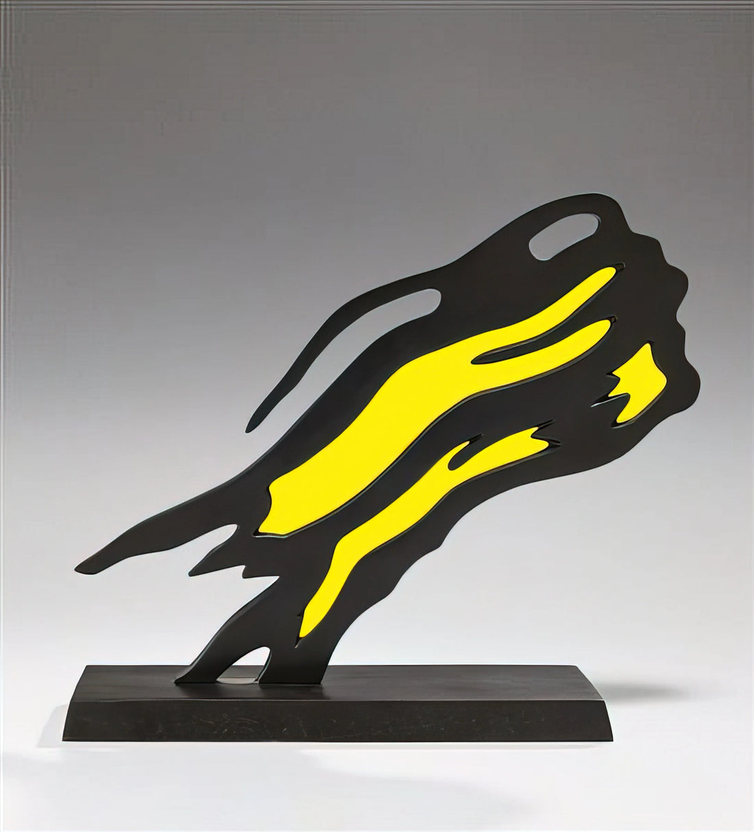 Roy Lichtenstein: The Pop Art Pioneer Who Transformed Comic Strips into Fine Art - WEISMAN AWARD YELLOW BRUSHSTROKE 1991 by Roy Lichtenstein