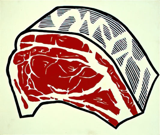 Roy Lichtenstein's Tintin: Pop Art Meets Comic Iconography - STANDING RIB 1962 by Roy Lichtenstein
