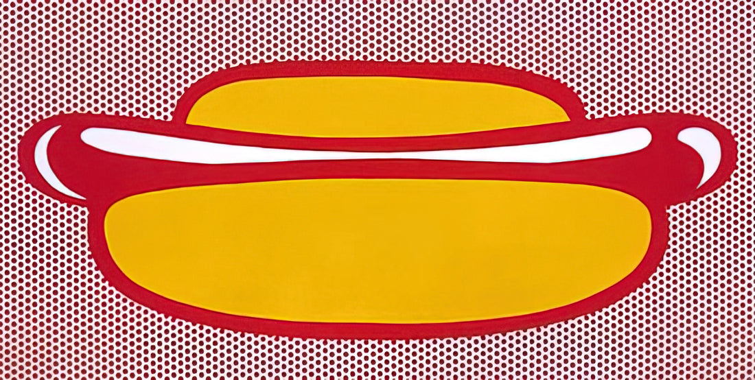 Roy Lichtenstein's 'As I Opened Fire' (1966): A Seminal Pop Art Masterpiece - HOT DOG 1964 by Roy Lichtenstein