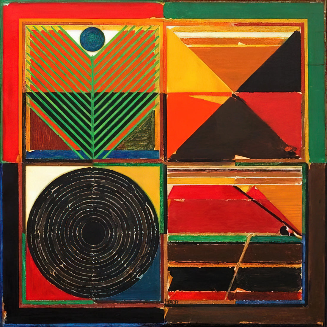 S.H. Raza Art: The Spiritual Geometry of India's Modern Master - Ankuran - 1987 by S. H. Raza
