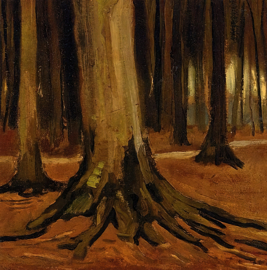 Saintes-Maries-de-la-Mer by Vincent van Gogh: A Coastal Masterpiece of Light and Color - Girl in the Woods by Vincent van Gogh