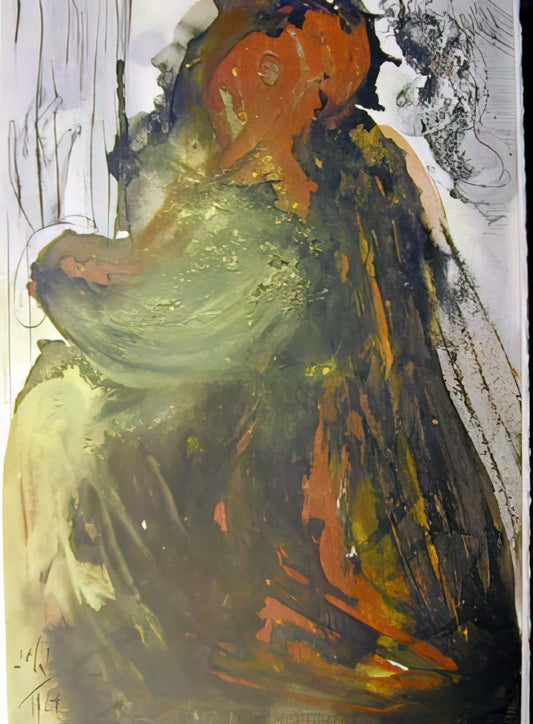 Salvador Dalí Bullfighter Lithograph: A Surrealist Masterpiece of Symbolism and Technique - PLANCTUS DAVID IN MORTEM SAUL 1967 by Salvador Dali