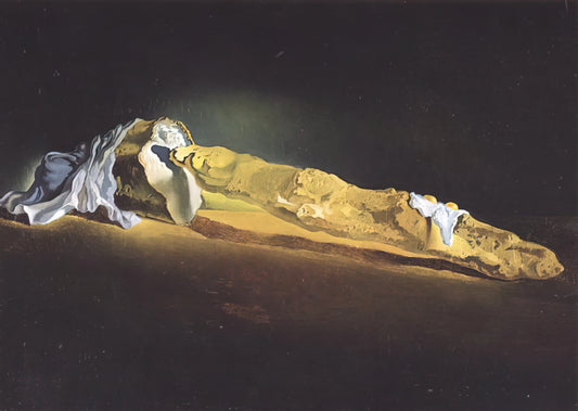 Salvador Dalí Surrealism: Unlocking the Dreams of a Master - ORDINARY FRENCH LOAF WITH TWO FRIED EGGS by Salvador Dali