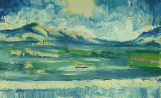 Salvador Dalí's Adam and Eve Lithograph: A Surrealist Reimagining of Biblical Myth - LANDSCAPE NEAR AMPURDAN 2 by Salvador Dali