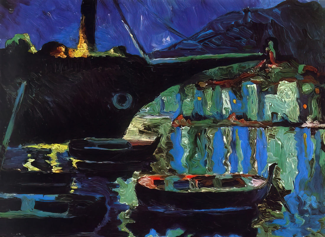 Salvador Dalí's Faust: A Surrealist Reimagining of a Literary Classic - PORT OF CADAQUES NIGHT by Salvador Dali