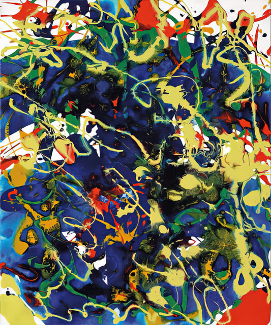 Sam Francis Posters: A Collector's Guide to Abstract Expressionist Masterpieces - Untitled  SFP94-63  SFF 1737  by Sam Francis