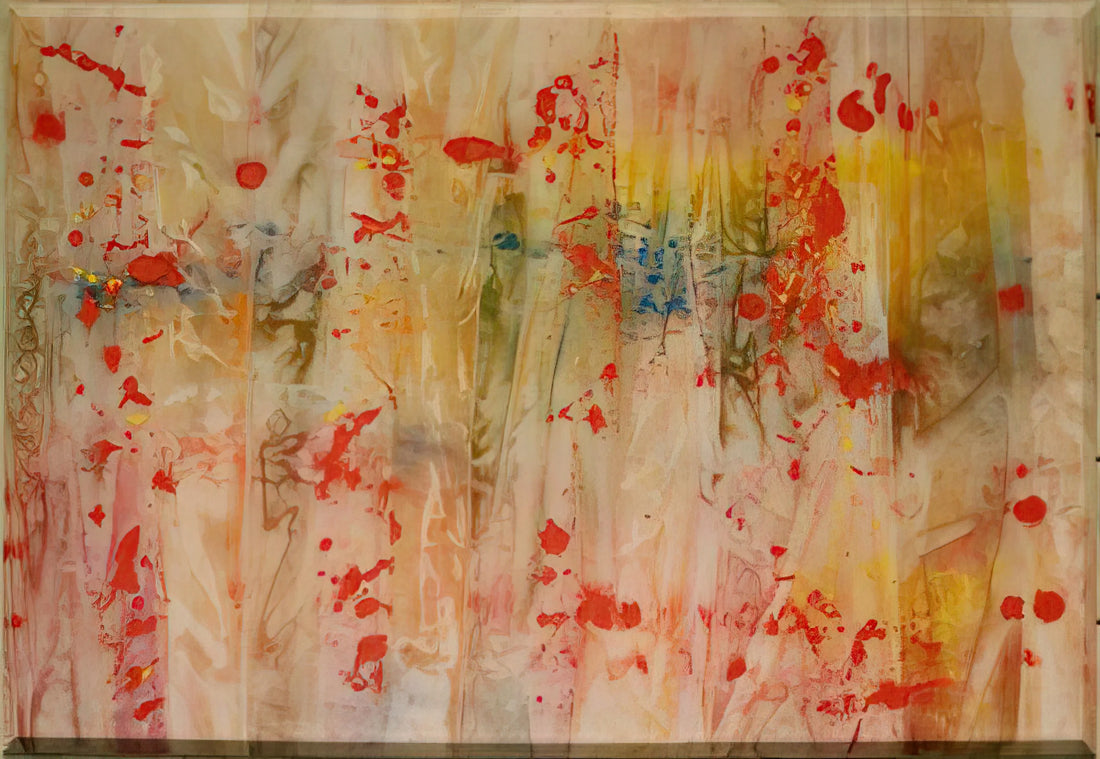 Sam Gilliam Prints for Sale: A Collector's Guide to the Abstract Innovator's Legacy - Red April by Sam Gilliam