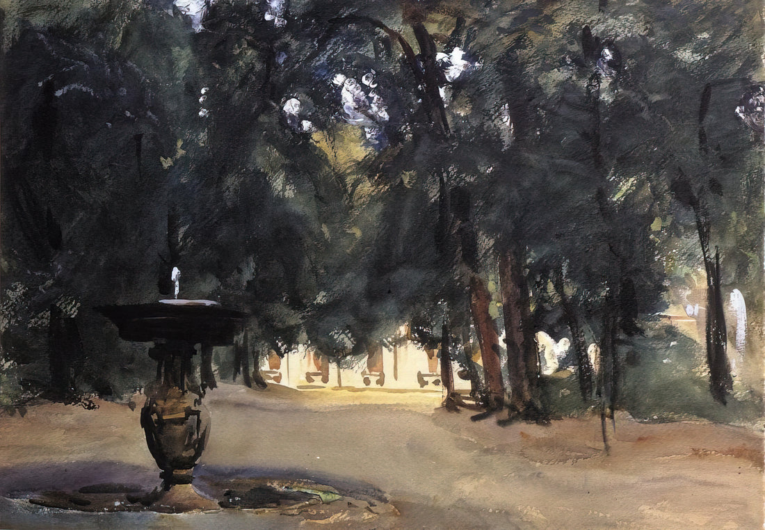 Sargent's Portrait of Henry James: A Masterful Study of Literary Genius - Villa Torlonia Fountain by John Singer Sargent