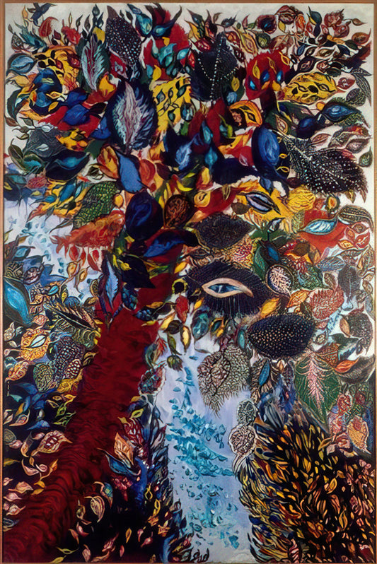 Seraphine Louis Canvas: The Untamed Vision of a Naïve Art Master - The Tree of Paradise by Seraphine Louis