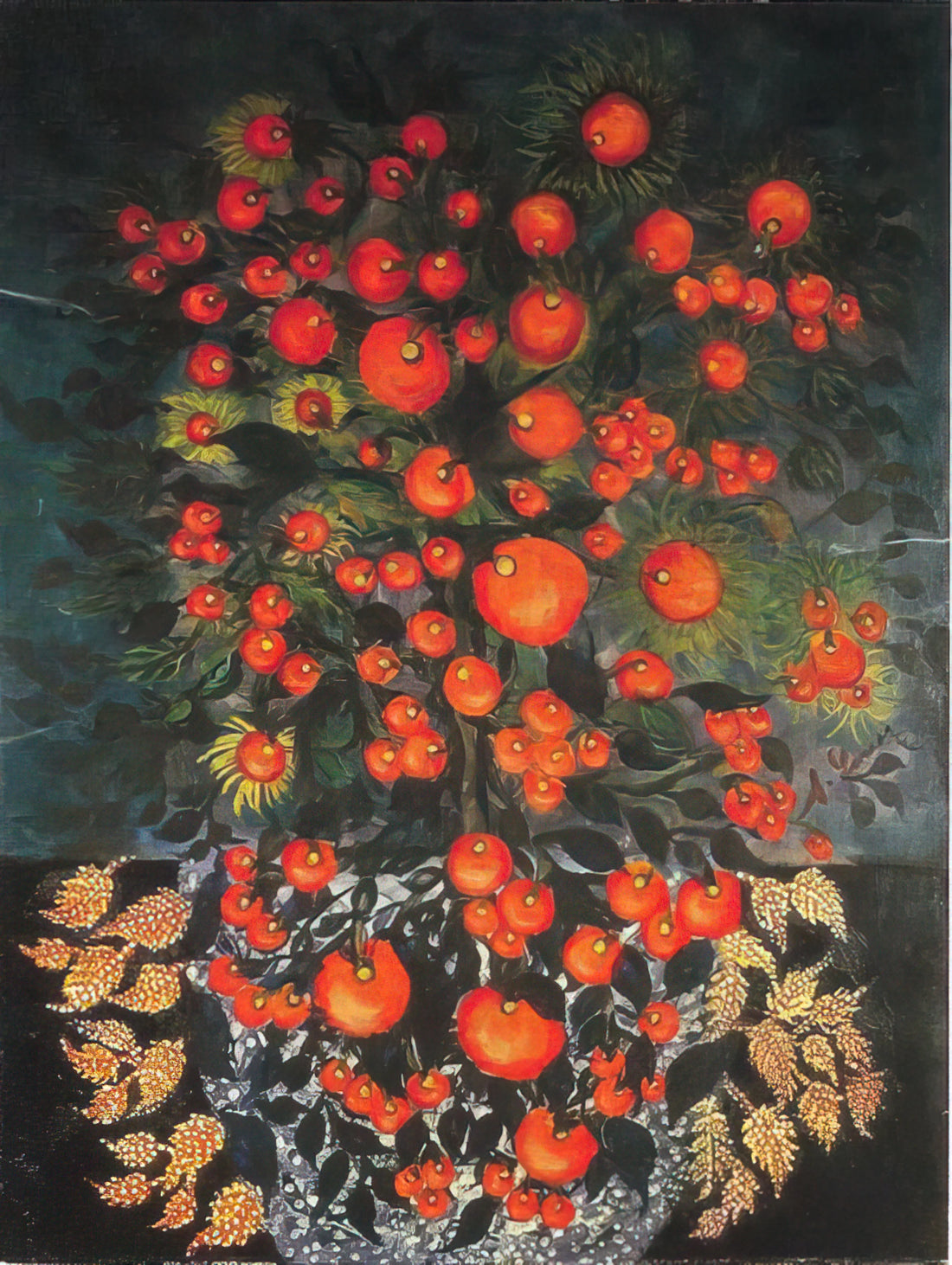 Séraphine Louis (1864-1942): The Untamed Vision of a Naïve Art Master - Untitled - Naïve Art Primitivism by Seraphine Louis