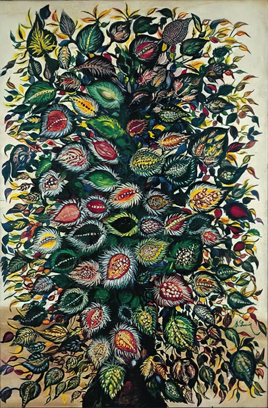Séraphine Louis: The Mystical Naïve Artist Whose Botanical Visions Redefined Primitivism - Feuilles - 1929 by Seraphine Louis