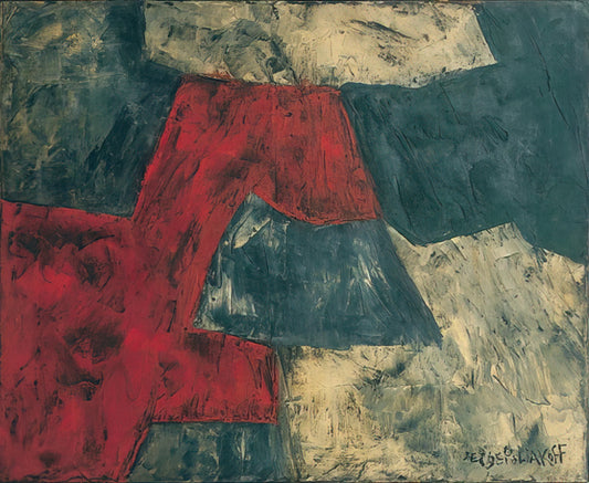 Serge Poliakoff Lithographie: The Abstract Master's Printmaking Legacy - Composition - 1958 by Serge Poliakoff