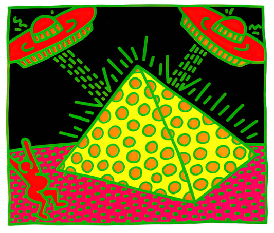 Sharing Hearts: The Enduring Symbolism of the Heart in Art History and Contemporary Prints - UNTITLED 1983 3 by Keith Haring