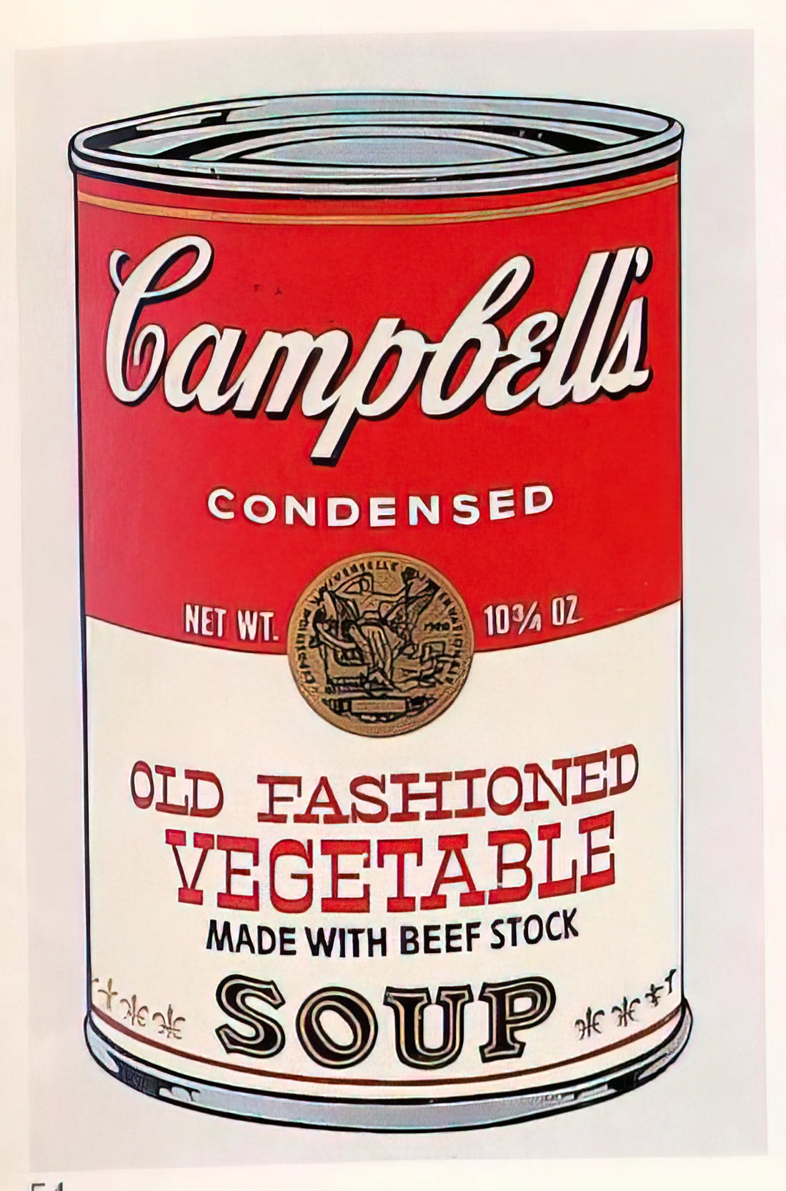 Shot Sage Marilyn: Andy Warhol's Haunting Final Portrait of an Icon - Campbell's Soup Can  Old Fashioned Vegetable  by Andy Warhol