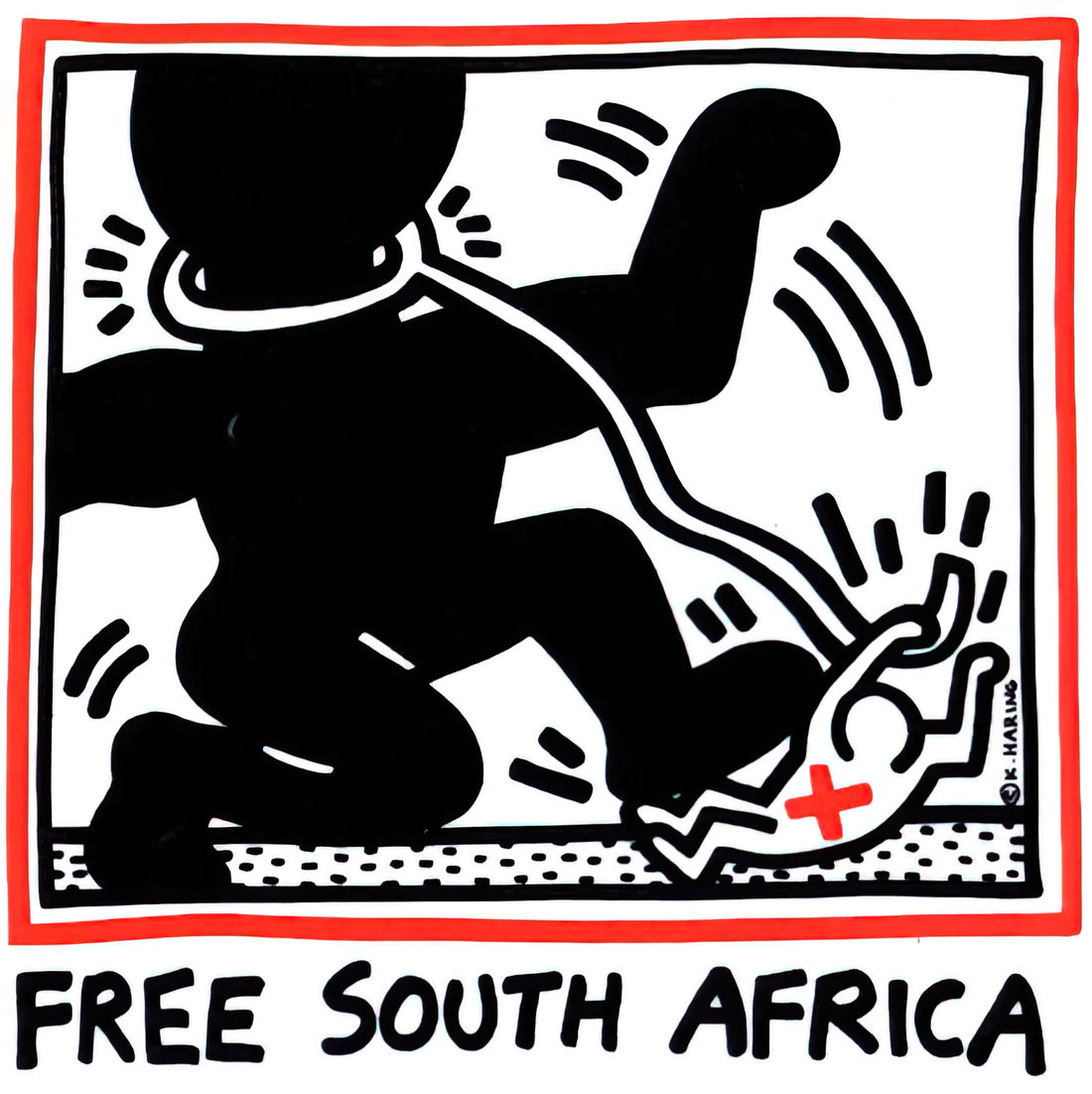 Signed Keith Haring Print: Authenticity, Value, and Collector's Guide - FREE SOUTH AFRICA 1985 by Keith Haring