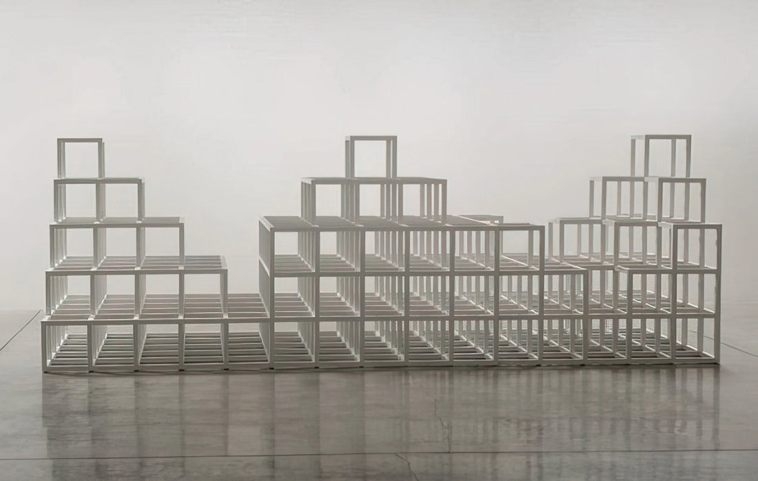 Sol LeWitt Reproduction: Understanding the Legacy of Conceptual Art Prints - Structure with Three Towers by Sol LeWitt