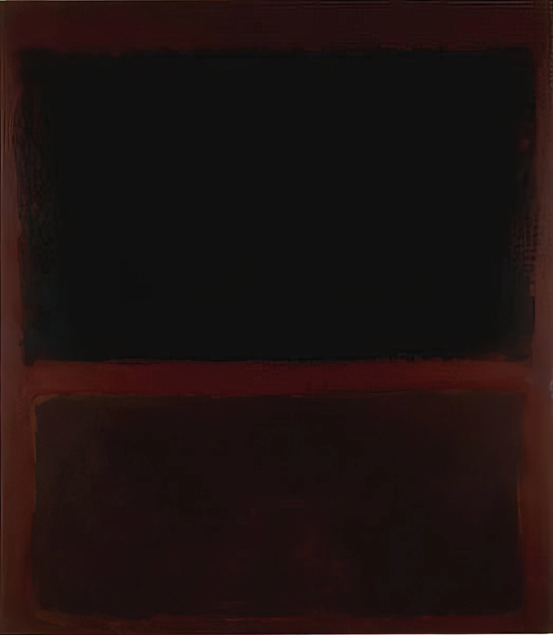 Sotheby's Rothko: The Auction House's Role in Defining the Abstract Expressionist's Legacy - Black on Dark Sienna on Purple - 1960 by Mark Rothko