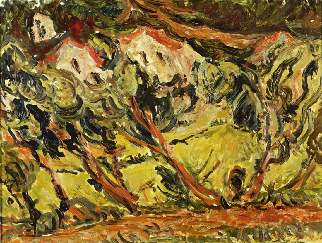 Soutine Prints: The Tormented Genius of Expressionism in Your Home - CERET LANDSCAPE 1 by Chaim Soutine