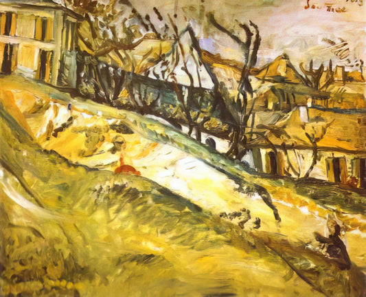 Soutine and de Kooning: The Raw Expressionism That Transformed Modern Art - LANDSCAPE 1 by Chaim Soutine