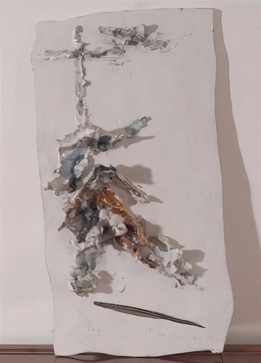 Spatial Concept Painting: The Revolutionary Art of Lucio Fontana - Deposition - 1955 by Lucio Fontana