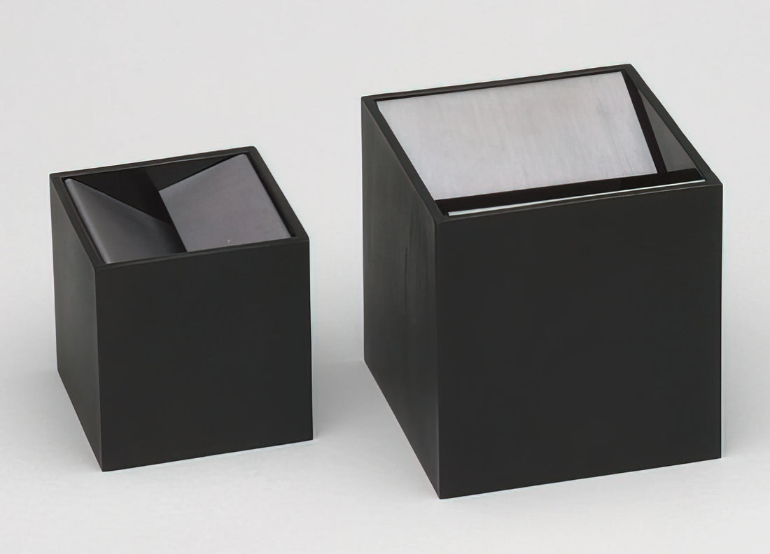 Square Circle Triangle: Bruno Munari's Geometric Universe of Art and Design - Cubo Ashtray design - 1957 by Bruno Munari