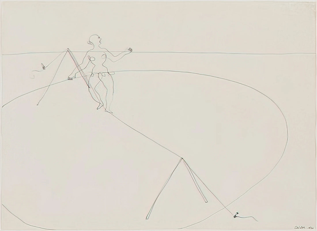 Stabiles de Calder: The Groundbreaking Sculptures That Redefined Modern Art - TIGHTROPE WALKER 1932 by Alexander Calder