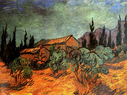 Starry Night Over the Rhône Framed Print: A Collector's Guide to Van Gogh's Celestial Masterpiece - Wooden Sheds by Vincent van Gogh