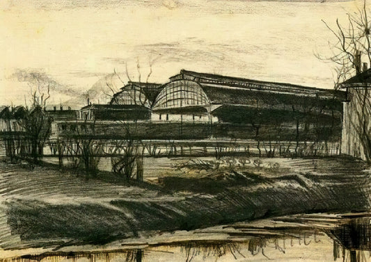 Starry Night Paintings: Vincent van Gogh's Celestial Masterpieces and Their Enduring Legacy - Station in The Hague by Vincent van Gogh
